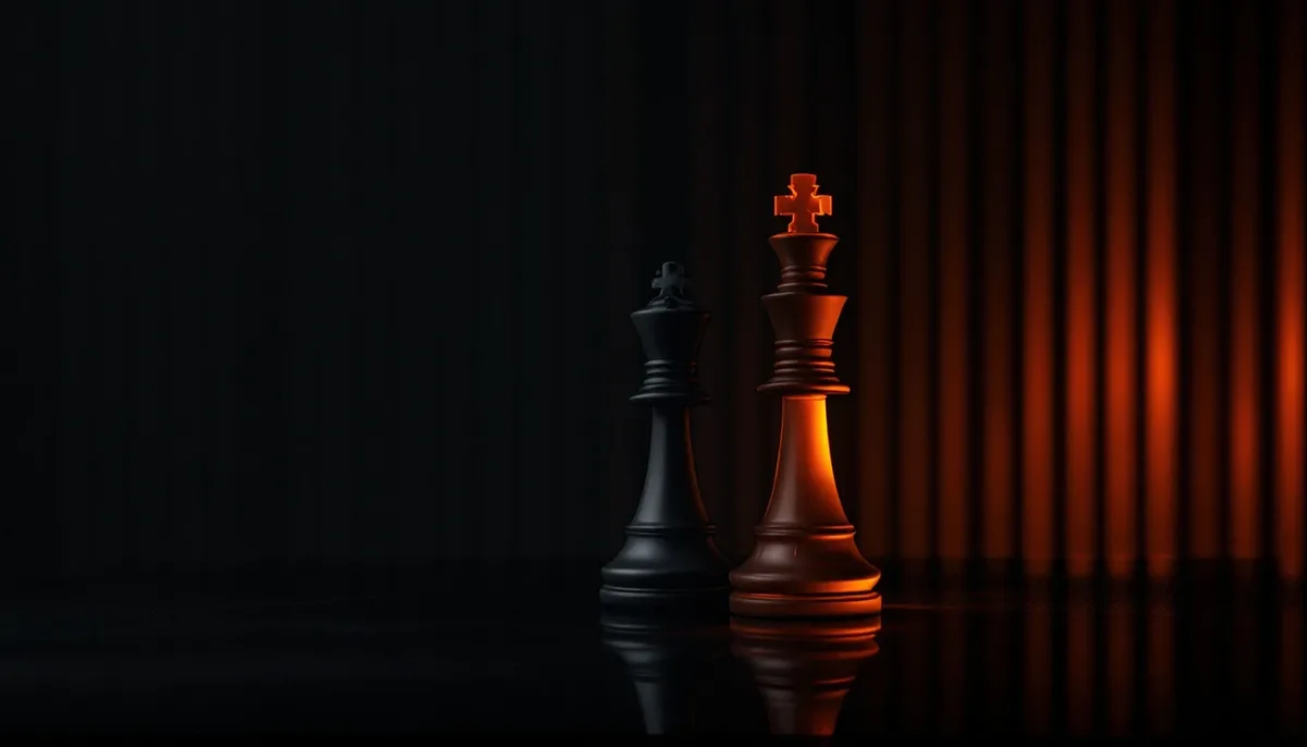 Two chess kings representing white label vs turnkey casino models